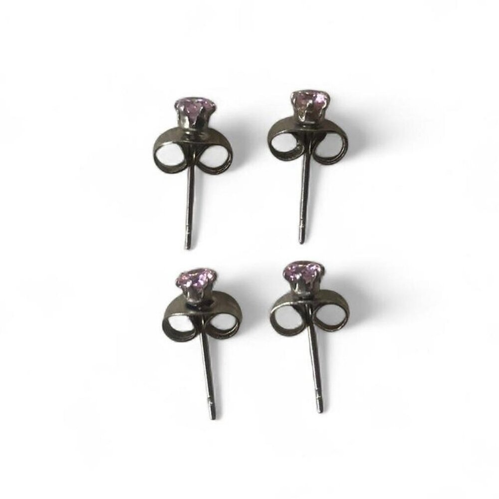 00s Pink Rhinestone Studs